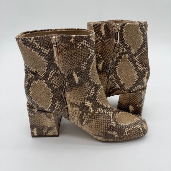 Sam Edelman Codie Snakeskin Casual Edgy Sophisticated Boots 6.5 - Picture 5 of 7